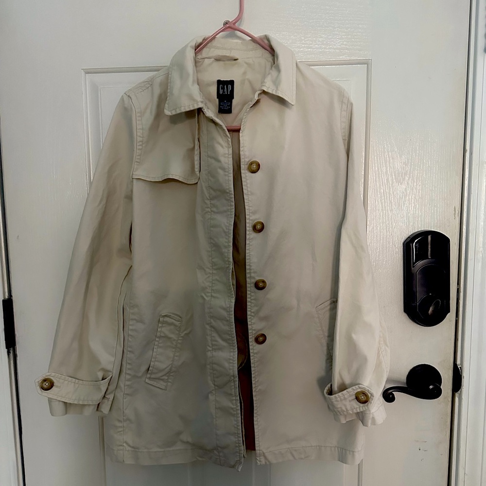 EUC Vintage Gap Cotton Trench SZ M